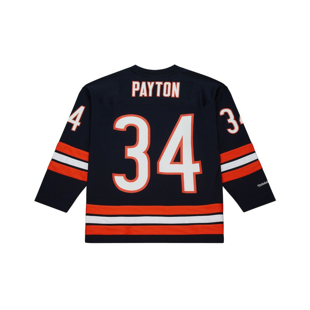 Walter Payton Chicago Bears Maxxed Out Fashion Hockey Jersey Navy - Mitchell & Ness