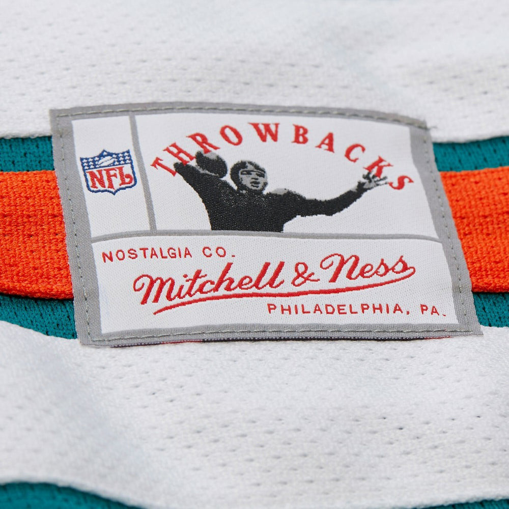 Dan Marino Miami Dolphins Maxxed Out Fashion Hockey Jersey Aqua - Mitchell & Ness