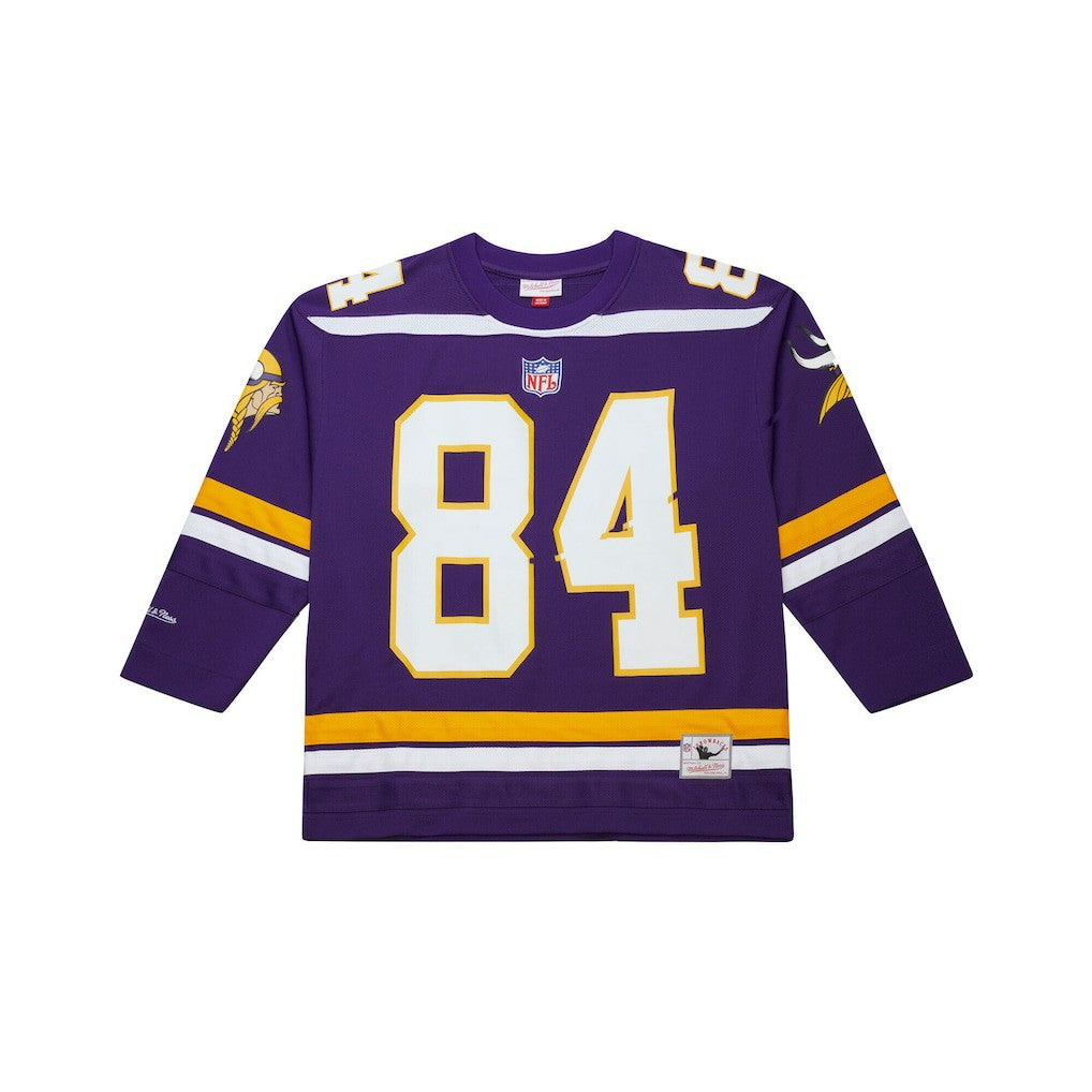 Randy Moss Minnesota Vikings Maxxed Out Fashion Hockey Jersey Purple - Mitchell & Ness