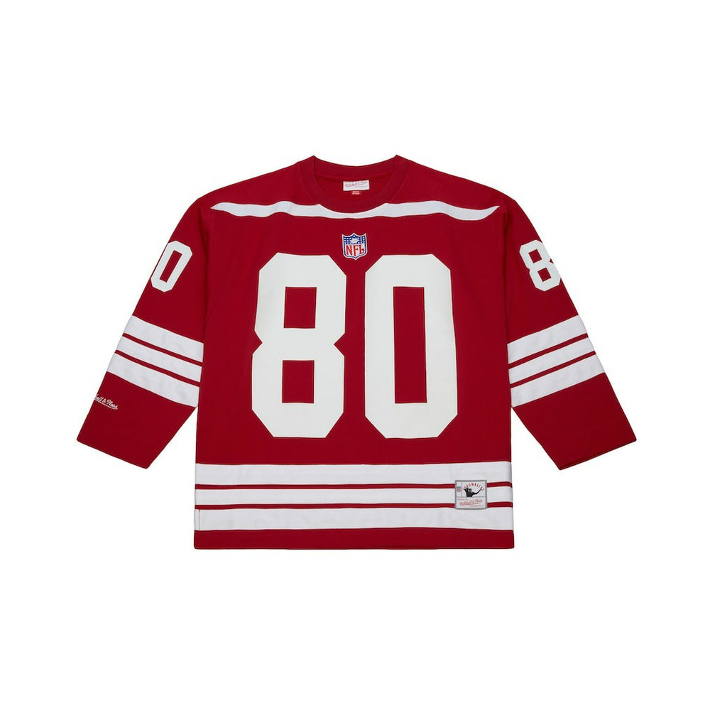 Jerry Rice San Francisco 49ers Maxxed Out Fashion Hockey Jersey Scarlet - Mitchell & Ness
