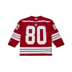 Jerry Rice San Francisco 49ers Maxxed Out Fashion Hockey Jersey Scarlet - Mitchell & Ness