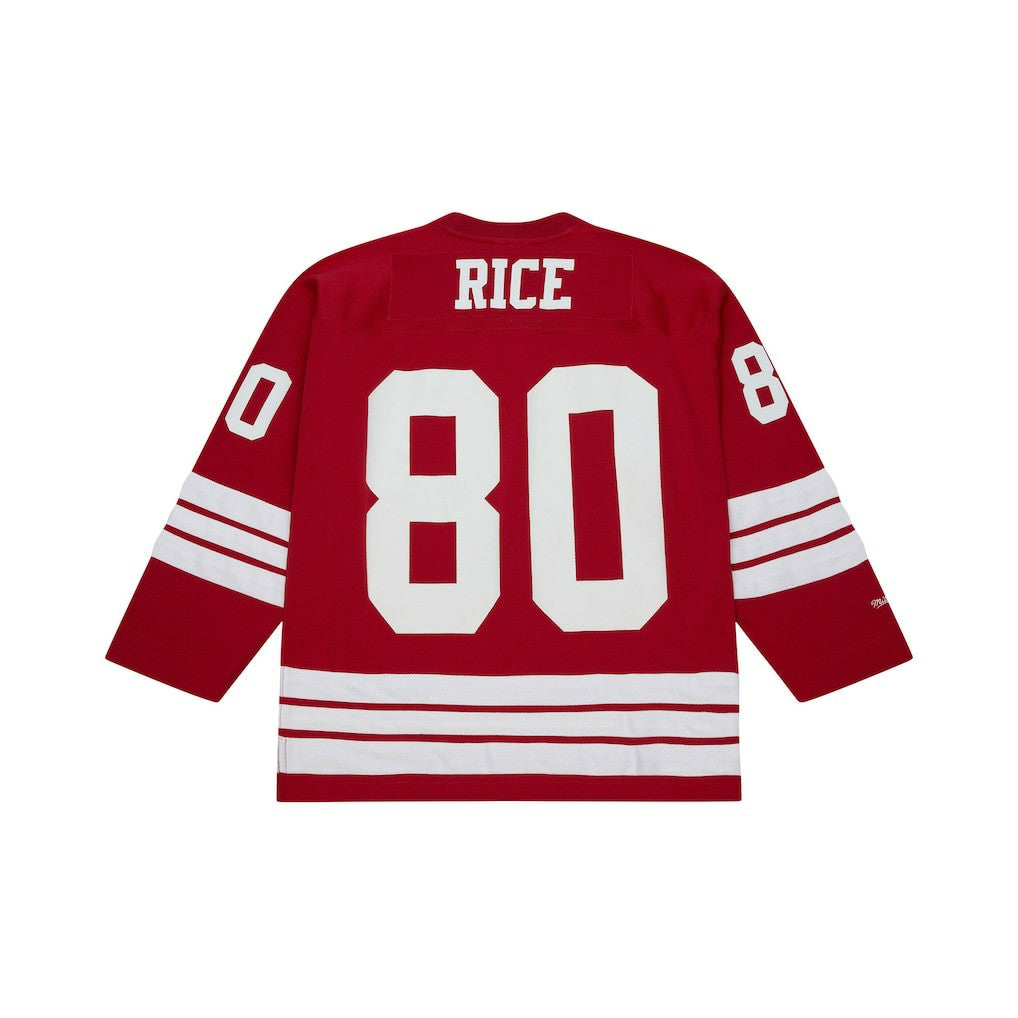 Jerry Rice San Francisco 49ers Maxxed Out Fashion Hockey Jersey - Scarlet on sale | NFL Jerseys