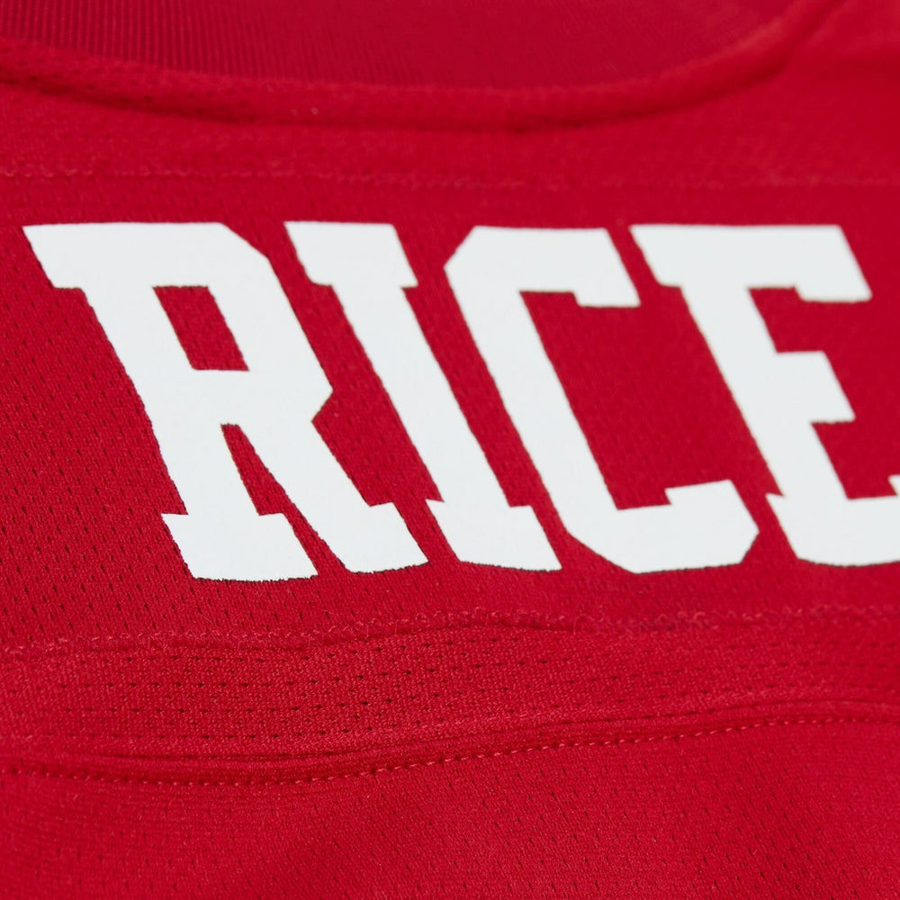 Jerry Rice San Francisco 49ers Maxxed Out Fashion Hockey Jersey Scarlet - Mitchell & Ness