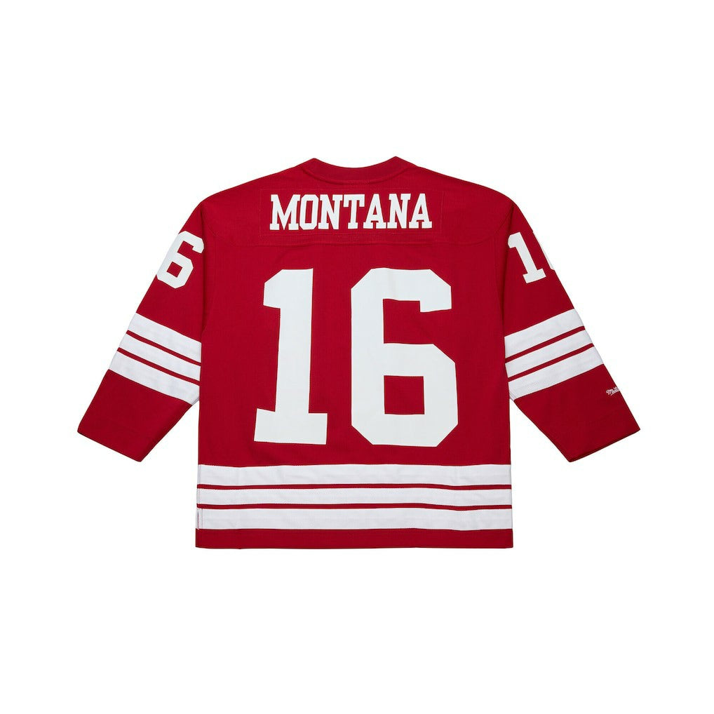 Joe Montana San Francisco 49ers Maxxed Out Fashion Hockey Jersey - Scarlet for sale | NFL Jerseys