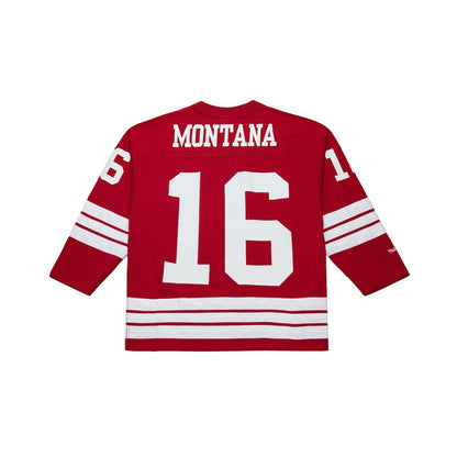Joe Montana San Francisco 49ers Maxxed Out Fashion Hockey Jersey - Scarlet for sale | NFL Jerseys