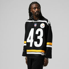 Troy Polamalu Pittsburgh Steelers Maxxed Out Fashion Hockey Jersey Black - Mitchell & Ness