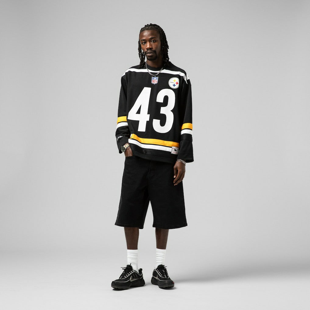 Troy Polamalu Pittsburgh Steelers Maxxed Out Fashion Hockey Jersey - Black for sale | NFL Jerseys