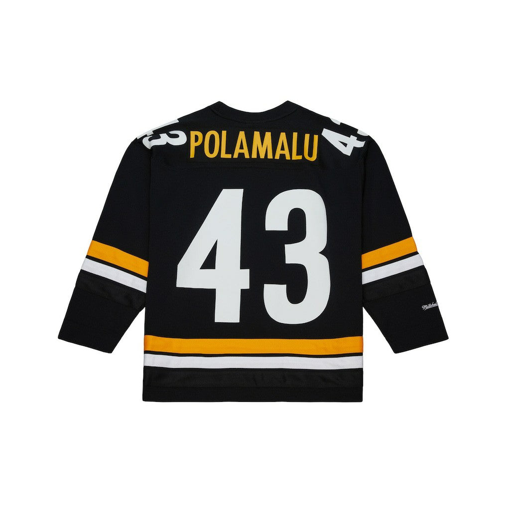Troy Polamalu Pittsburgh Steelers Maxxed Out Fashion Hockey Jersey - Black for sale | NFL Jerseys