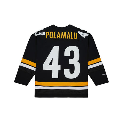 Troy Polamalu Pittsburgh Steelers Maxxed Out Fashion Hockey Jersey - Black for sale | NFL Jerseys