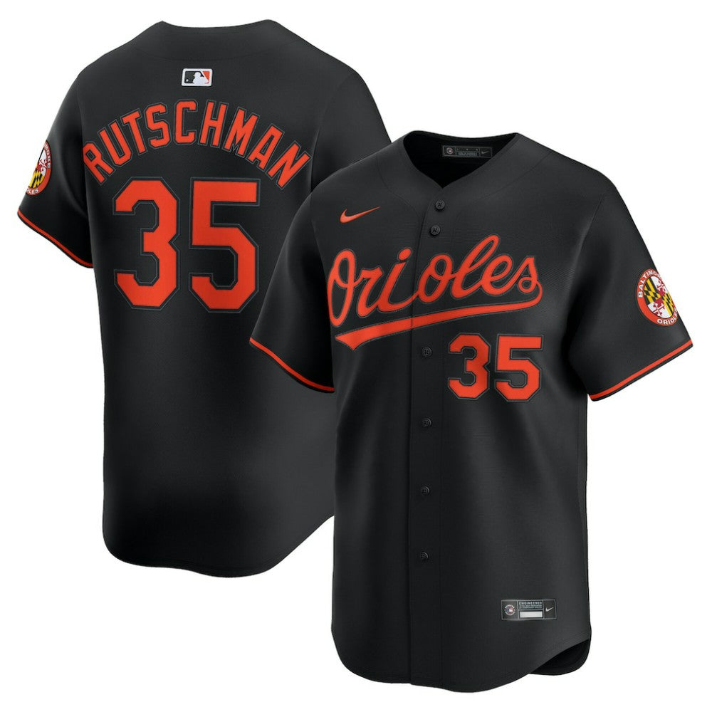 Adley Rutschman Baltimore Orioles Nike Alternate Limited Player Jersey - Black | MLB Jerseys