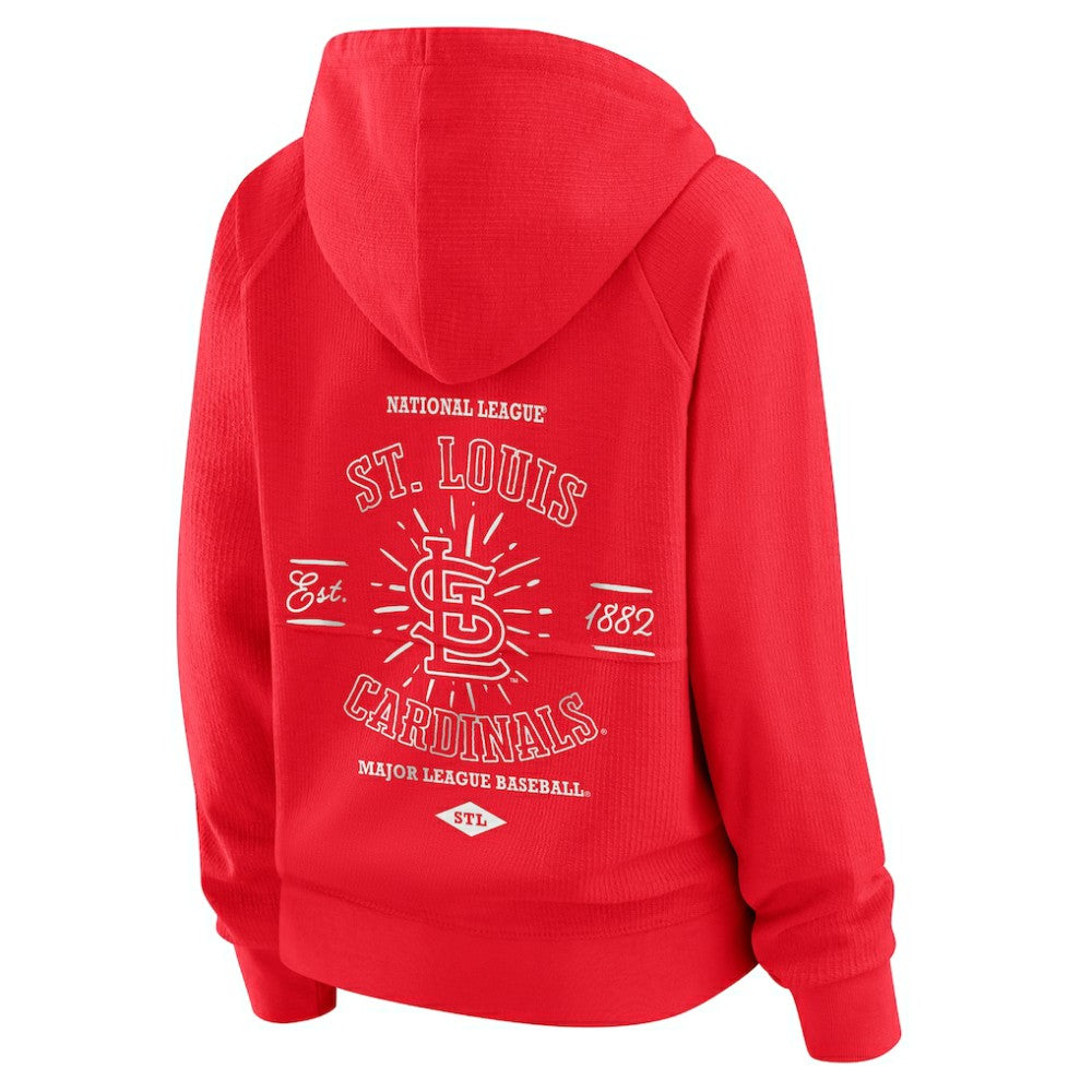 St. Louis Cardinals WEAR by Erin Andrews Women's Vintage Full-Zip Raglan Hoodie for sale