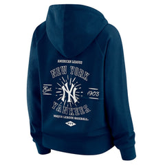 New York Yankees WEAR by Erin Andrews Women's Vintage Full-Zip Raglan Hoodie for sale