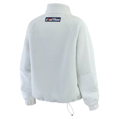 Houston Astros WEAR by Erin Andrews Women's Polar Fleece Quarter-Zip Jacket Clearance