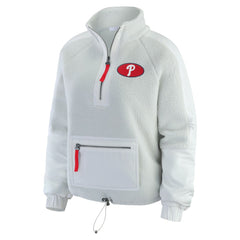 Philadelphia Phillies WEAR by Erin Andrews Women's Polar Fleece Quarter-Zip Jacket Online