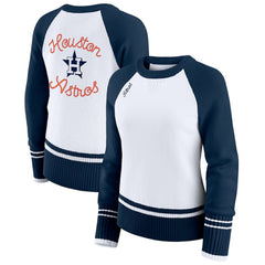 Houston Astros WEAR by Erin Andrews Women's Colorblock Raglan Sweater Lifestyle