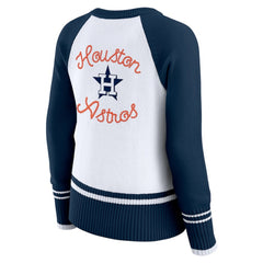 Houston Astros WEAR by Erin Andrews Women's Colorblock Raglan Sweater Lifestyle