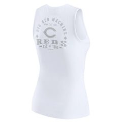 Cincinnati Reds WEAR by Erin Andrews Women's Rib-Knit Henley Tank Top for sale
