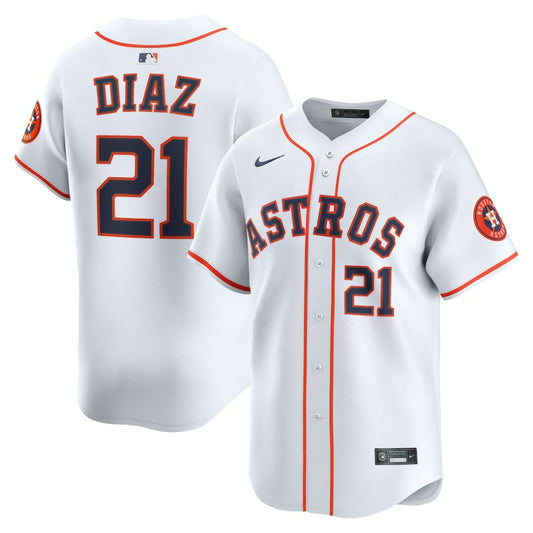 Yainer Diaz Houston Astros Nike Home Limited Player Jersey - White | MLB Jerseys