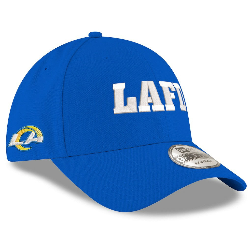Los Angeles Rams New Era LAFD 9FORTY Adjustable Hat Royal - NFL