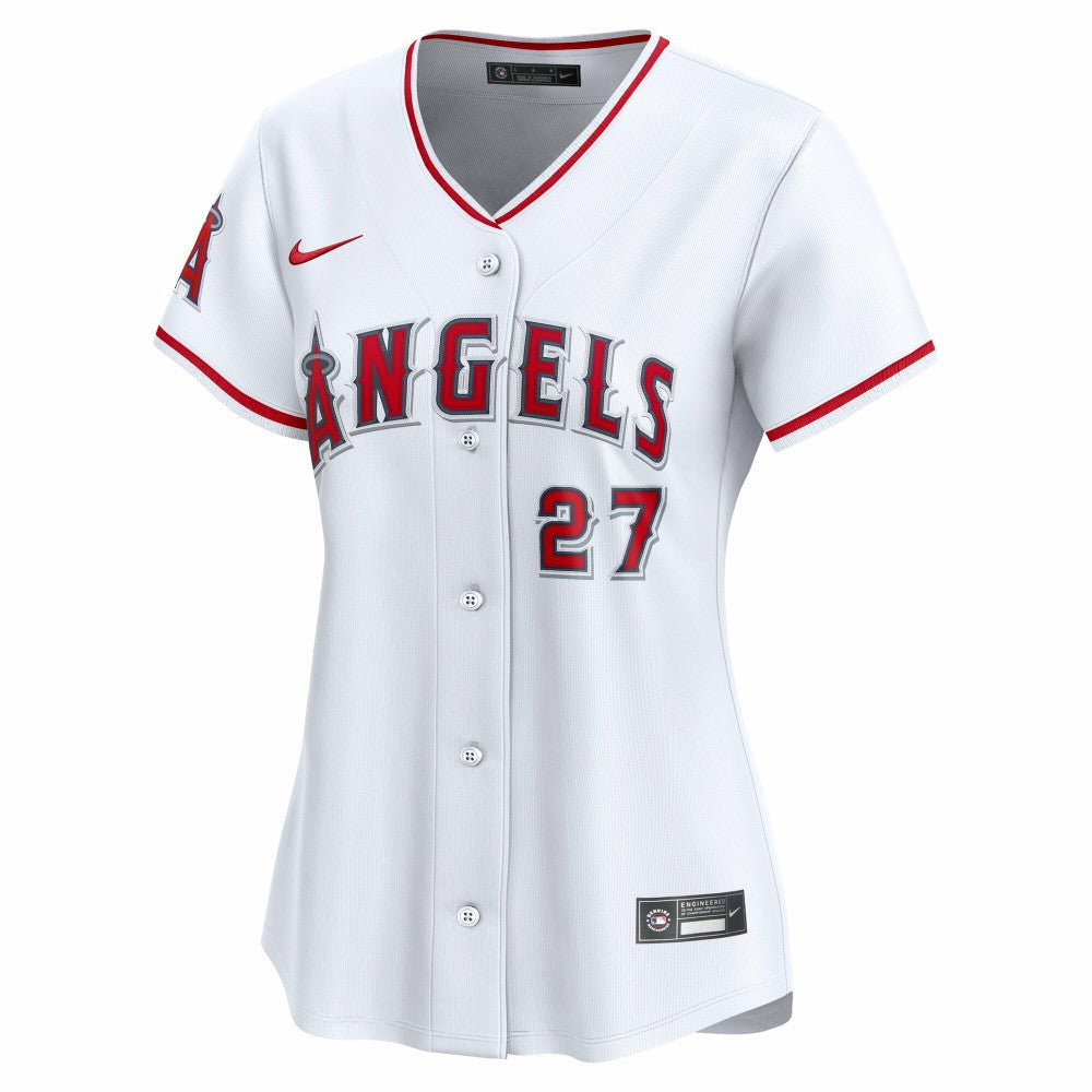 Mike Trout Los Angeles Angels Nike Women's Home Limited Player Jersey - White | MLB Jerseys