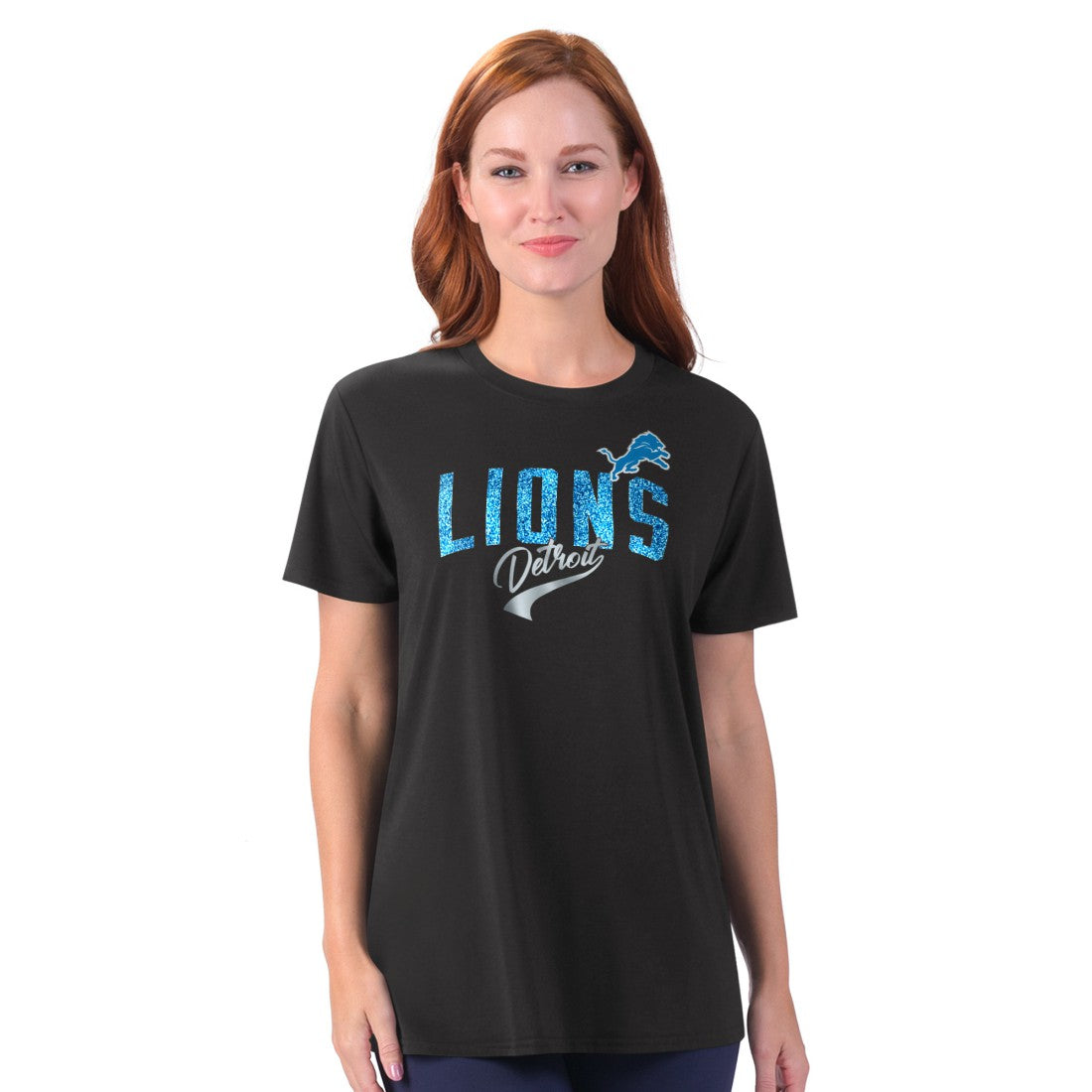 Detroit Lions G-III 4Her by Carl Banks Women's Jacey Performance Tri-Blend T-Shirt Black - NFL