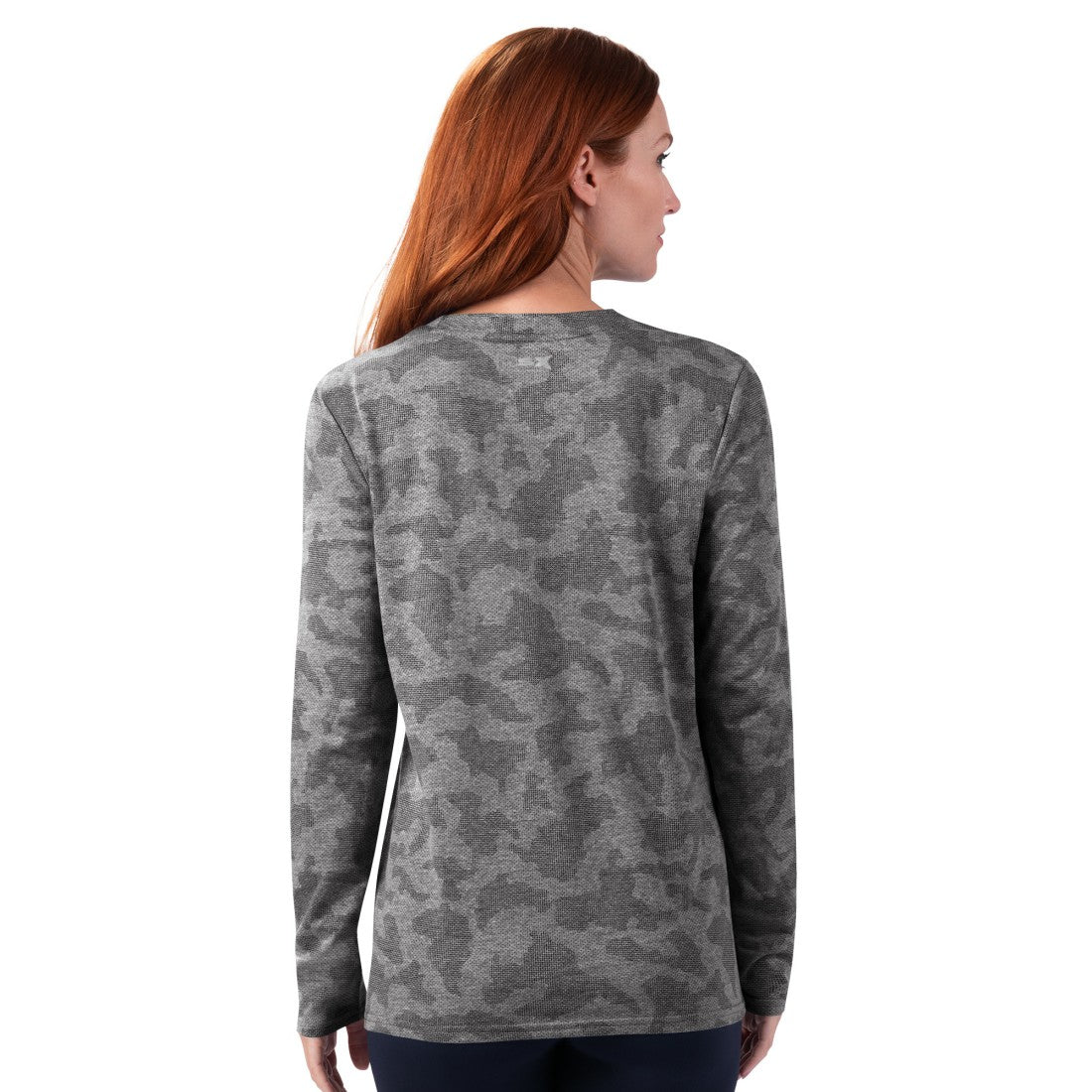 Detroit Lions MSX by Michael Strahan Women's Camo Performance Long Sleeve T-Shirt Grey - NFL