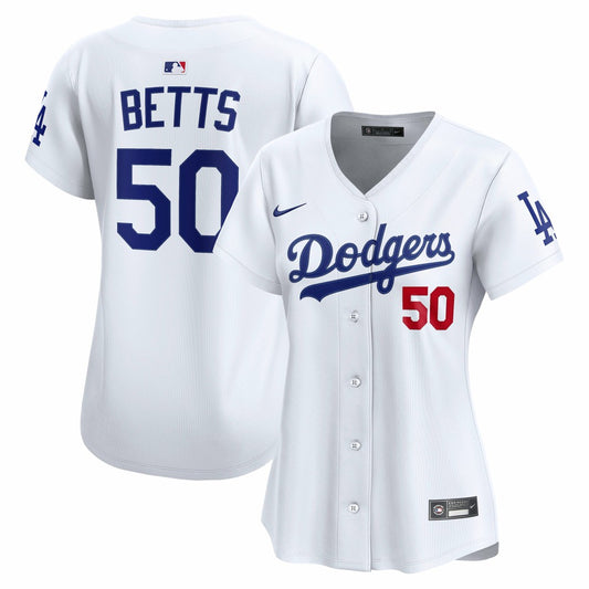 Mookie Betts Los Angeles Dodgers Nike Women's Home Limited Player Jersey - White | MLB Jerseys