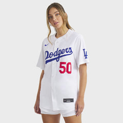 Mookie Betts Los Angeles Dodgers Nike Women's Home Limited Player Jersey Lifestyle