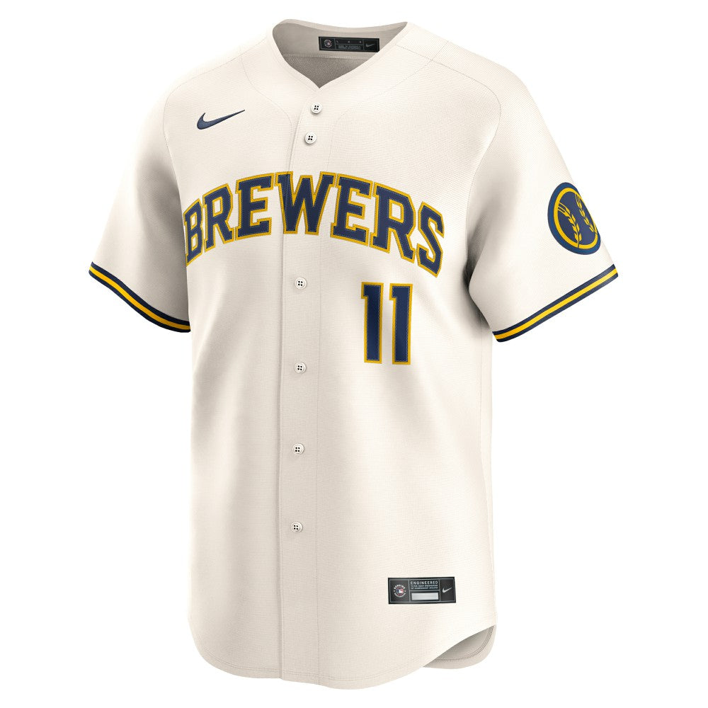 Jackson Chourio Milwaukee Brewers Nike Home Limited Jersey On Sale