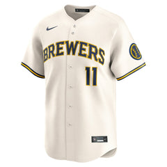 Jackson Chourio Milwaukee Brewers Nike Home Limited Jersey On Sale