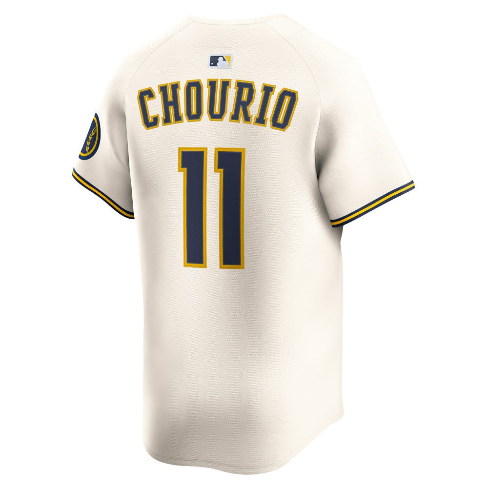 Jackson Chourio Milwaukee Brewers Nike Home Limited Jersey On Sale