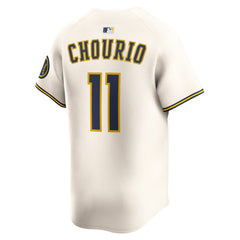 Jackson Chourio Milwaukee Brewers Nike Home Limited Jersey On Sale