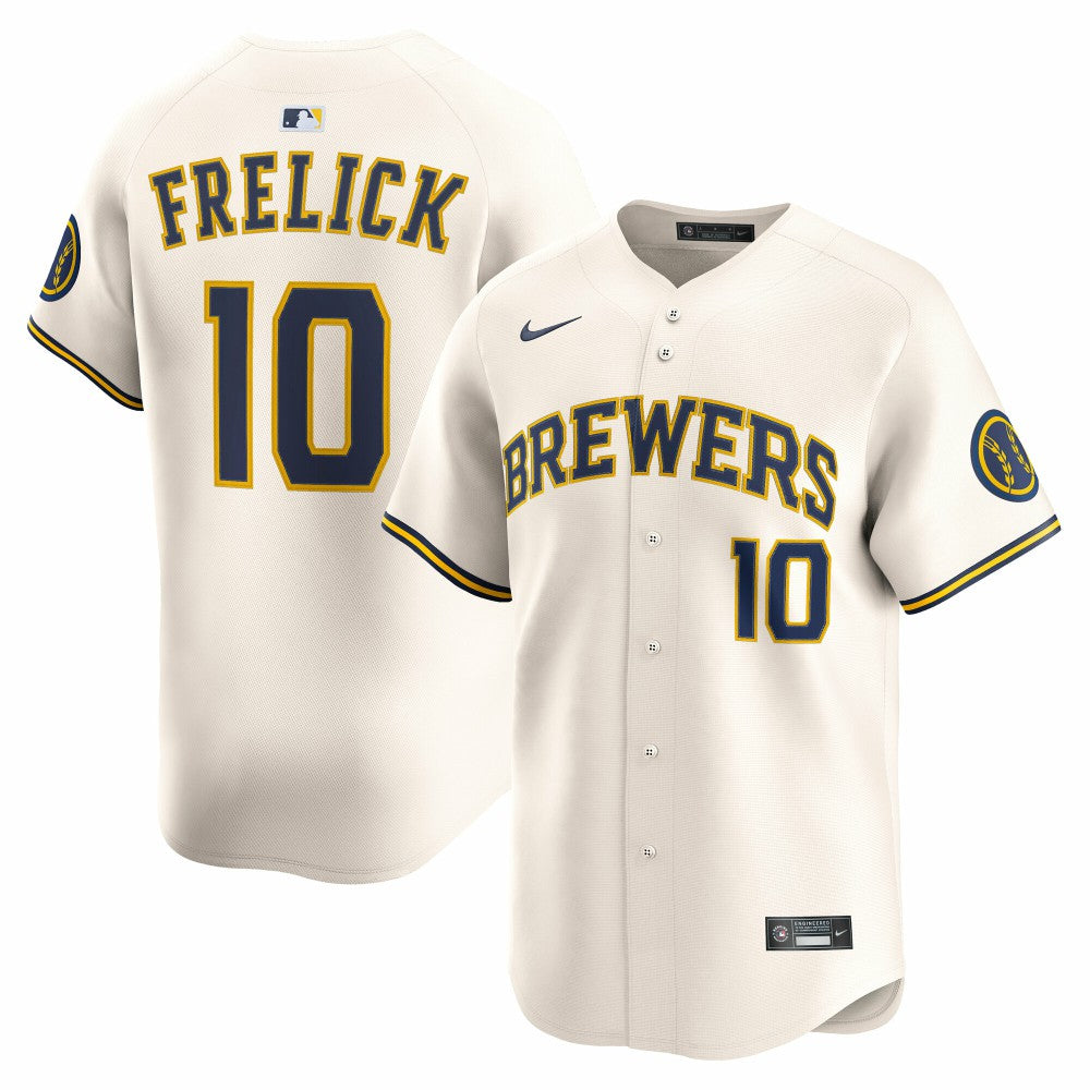 Sal Frelick Milwaukee Brewers Nike Home Limited Player Jersey Lifestyle