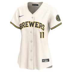 Jackson Chourio Milwaukee Brewers Nike Women's Home Limited Player Jersey discount