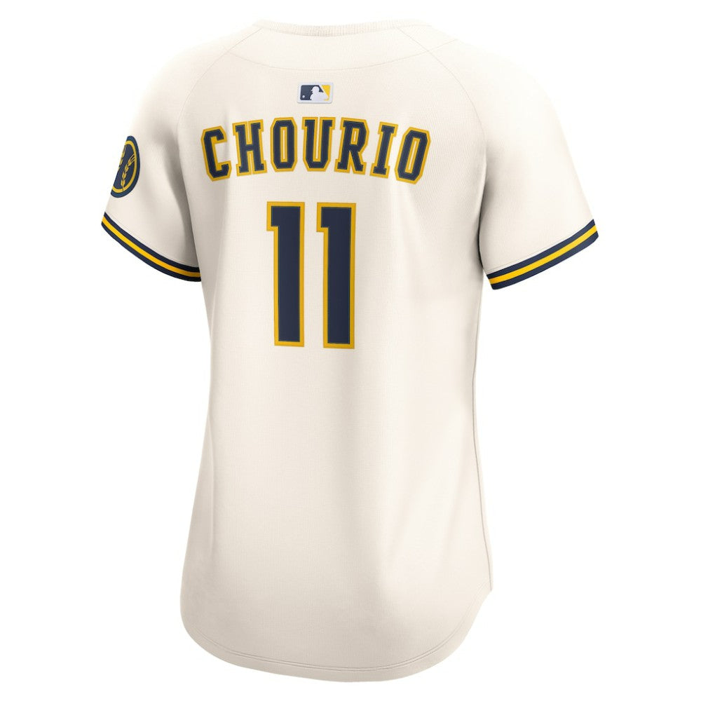 Jackson Chourio Milwaukee Brewers Nike Women's Home Limited Player Jersey discount