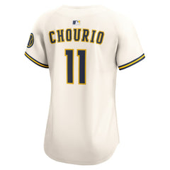 Jackson Chourio Milwaukee Brewers Nike Women's Home Limited Player Jersey discount