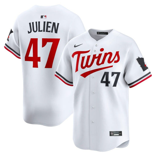 Edouard Julien Minnesota Twins Nike Home Limited Player Jersey - White | MLB Jerseys