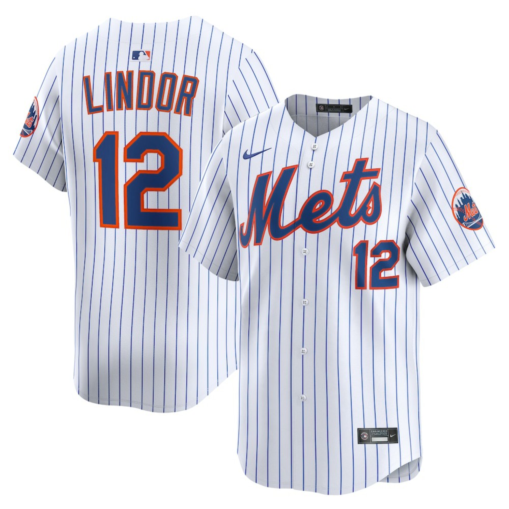Francisco Lindor New York Mets Nike Home Limited Jersey Lifestyle