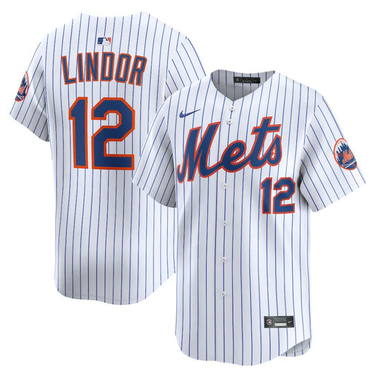 Francisco Lindor New York Mets Nike Home Limited Jersey - White | MLB Jerseys