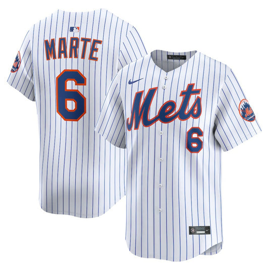 Starling Marte New York Mets Nike Home Limited Player Jersey - White | MLB Jerseys