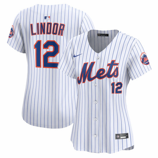 Francisco Lindor New York Mets Nike Women's Home Limited Jersey - White | MLB Jerseys