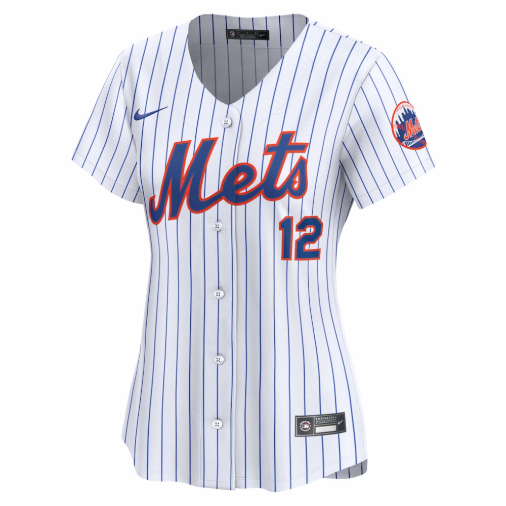 Francisco Lindor New York Mets Nike Women's Home Limited Jersey - White | MLB Jerseys
