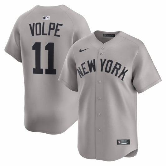 Anthony Volpe New York Yankees Nike Road Limited Player Jersey - Gray | MLB Jerseys