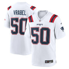 Mike Vrabel New England Patriots Retired Player Game Jersey White - Nike