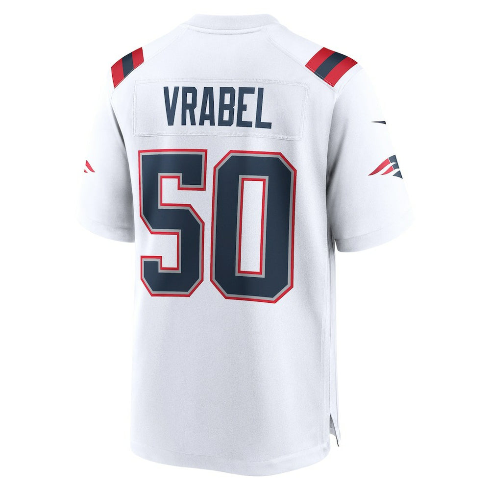 Mike Vrabel New England Patriots Retired Player Game Jersey White - Nike