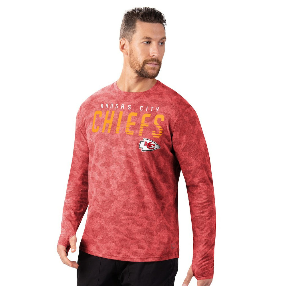 Kansas City Chiefs MSX by Michael Strahan Performance Camo Long Sleeve T-Shirt Red - NFL