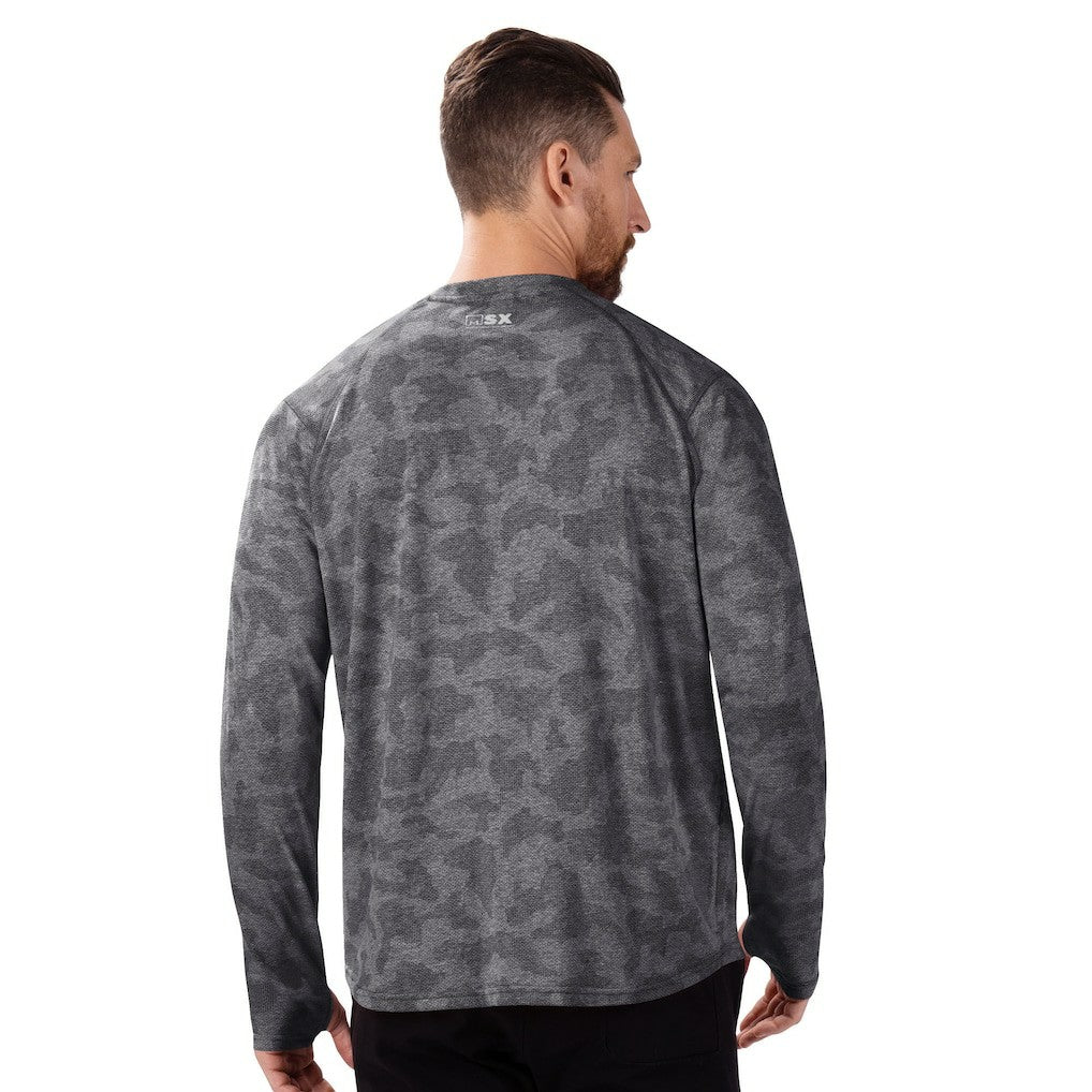 Minnesota Vikings MSX by Michael Strahan Performance Camo Long Sleeve T-Shirt Black - NFL
