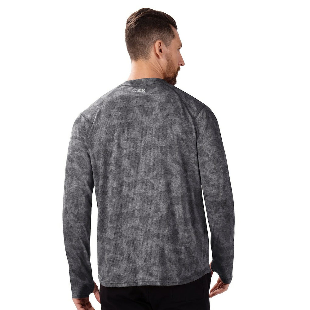 Pittsburgh Steelers MSX by Michael Strahan Performance Camo Long Sleeve T-Shirt Black - NFL