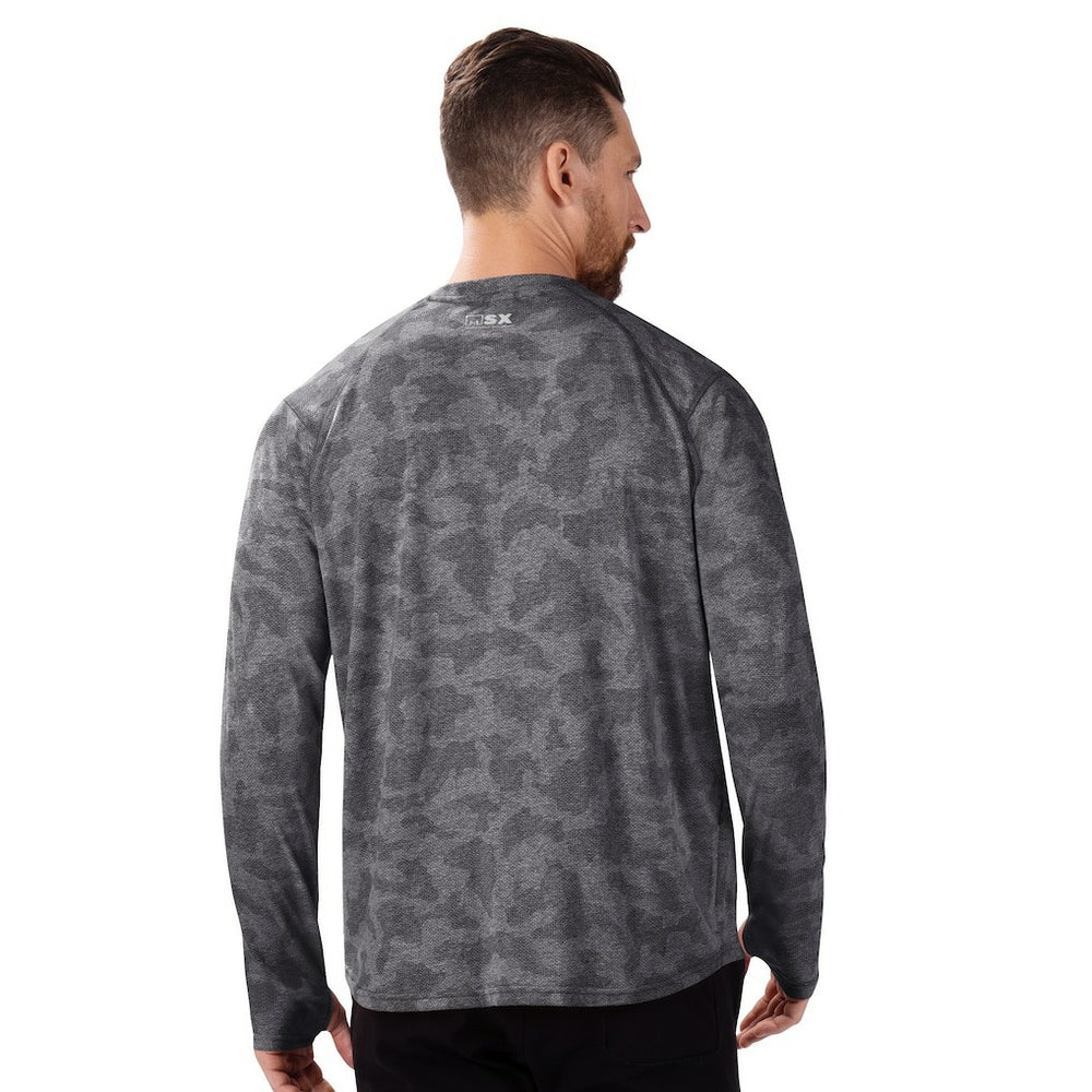 Atlanta Falcons MSX by Michael Strahan Performance Camo Long Sleeve T-Shirt Black - NFL