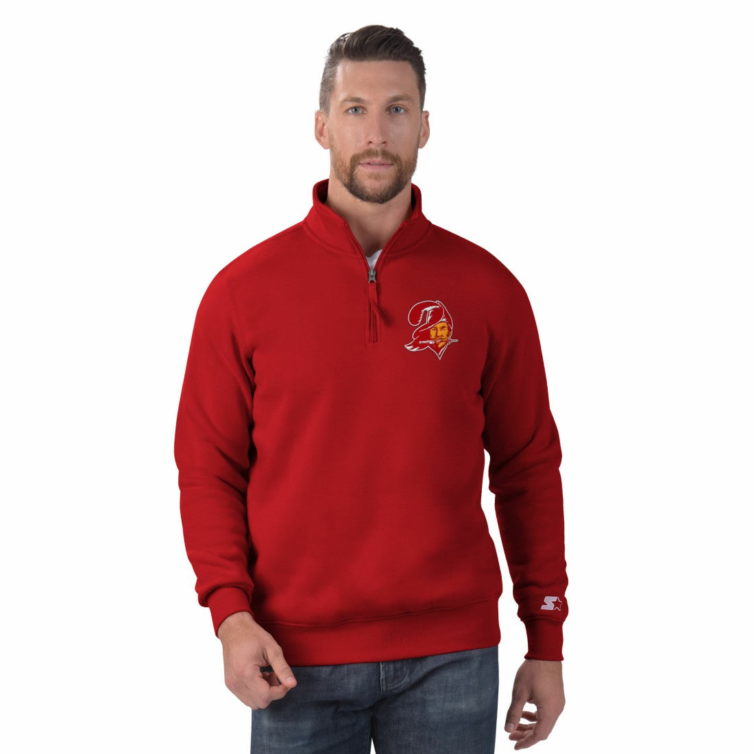 Tampa Bay Buccaneers Starter Classic Quarter-Zip Pullover Sweatshirt Red - NFL